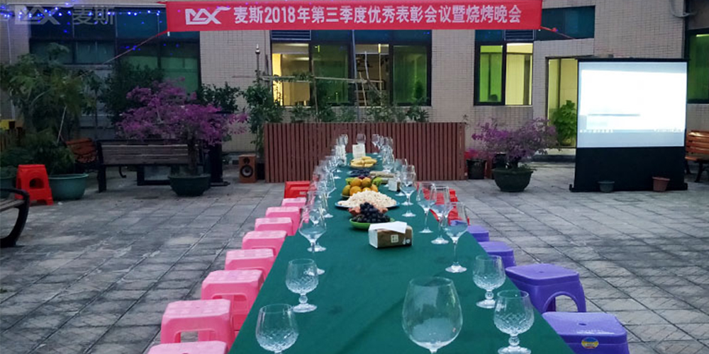 麥斯2018年第三季度優(yōu)秀表彰會議暨燒烤晚會